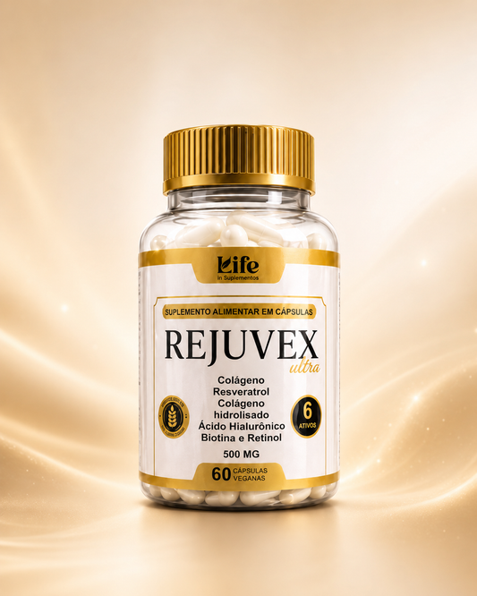 REJUVEX ULTRA 500 MG | 6 ACTIVOS PARA PIEL, CABELLO Y UÑAS | 60 CÁPSULAS ✨